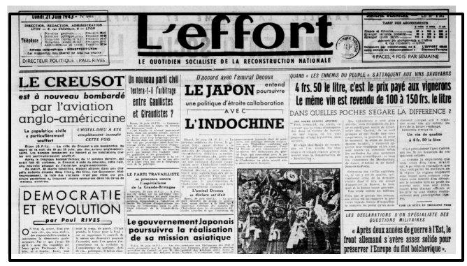 effort, 1943, journal, seconde guerre mondiale